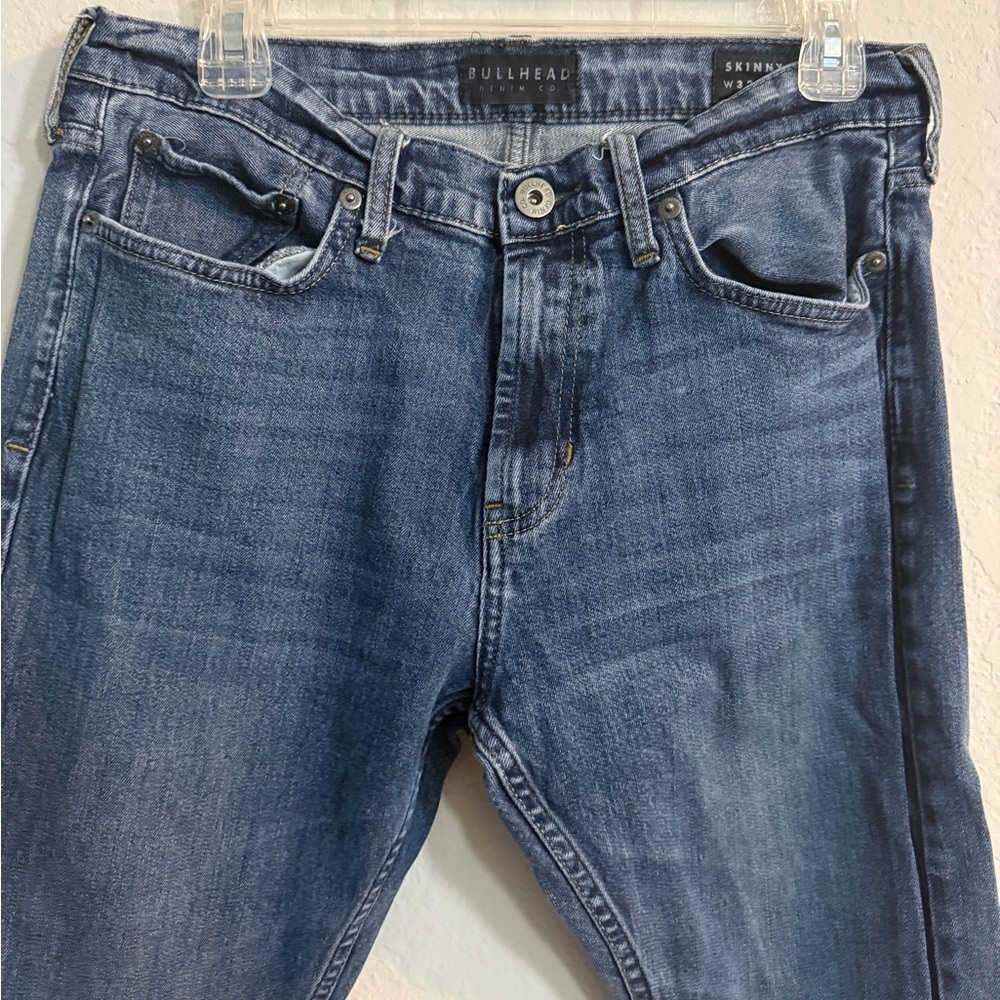 Bullhead Denim Co. Jeans Mens 32X32 Denim Skinny Medium Wash PacSun - Picture 2 of 8